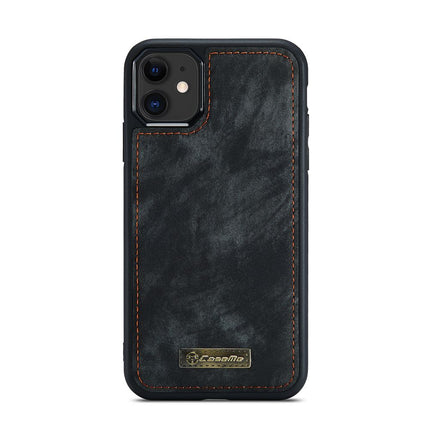 CASEME Apple iPhone 12/12 Pro Vintage Portemonnee Hoesje - Black - Casebump