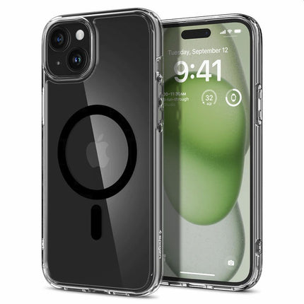 Spigen Ultra Hybrid Mag Case Apple iPhone 15 Plus (Black) Magfit ACS06661 - Casebump