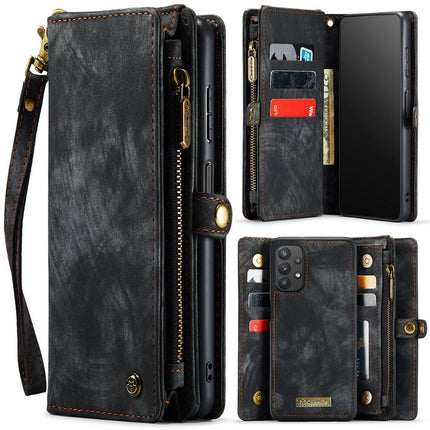 CASEME Samsung Galaxy A32 5G Vintage Portemonnee Hoesje - Black - Casebump