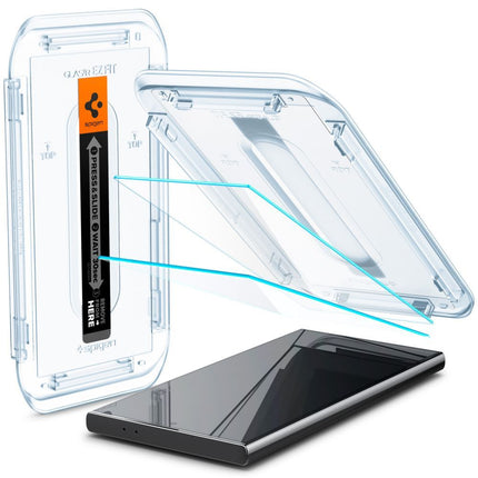 Spigen Glass Samsung Galaxy S24 Ultra Montage Frame EZ FIT - 2 Pack AGL07495 - Casebump