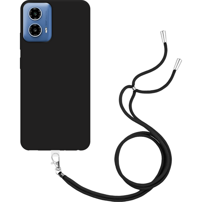 Motorola Moto G34 Necklace TPU Case - Black