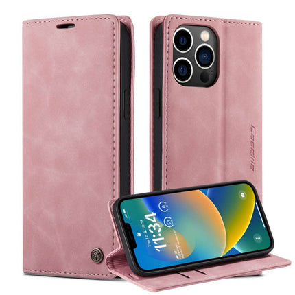 CASEME iPhone 14 Pro Max Retro Wallet Case - Pink - Casebump