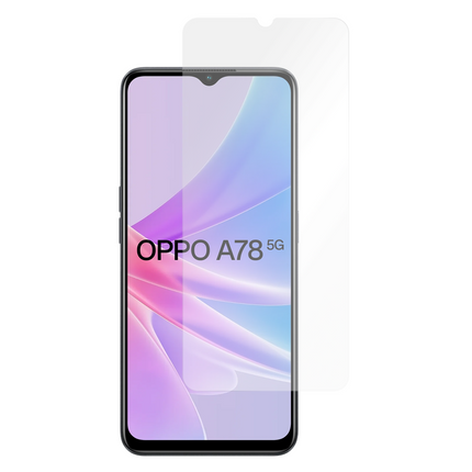 Oppo A78 5G Tempered Glass -  Screenprotector - Clear - Casebump