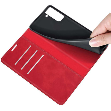 Samsung Galaxy S21 Plus Wallet Case Magnetic - Red - Casebump