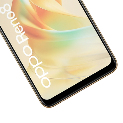 Oppo Reno8 T 4G Full Cover Tempered Glass -  Screenprotector - Black - Casebump