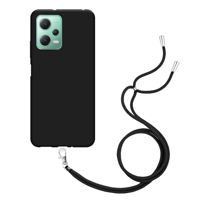 Xiaomi Redmi Note 12 5G Necklace TPU Case - Black - Casebump