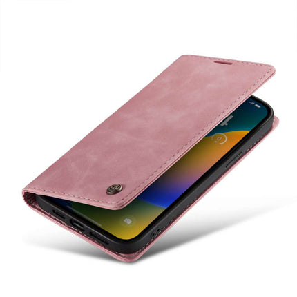 CASEME iPhone 14 Pro Max Retro Wallet Case - Pink - Casebump