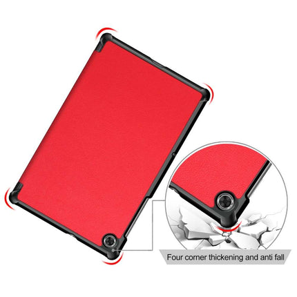 Lenovo Tab M10 Plus Smart Tri-Fold Case (Red) - Casebump