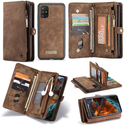 CASEME Samsung Galaxy A51 Vintage Portemonnee Hoesje - Brown - Casebump