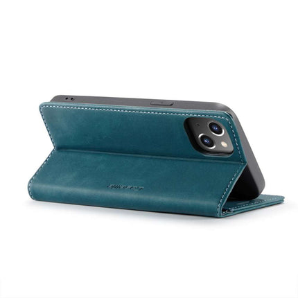 CASEME iPhone 14 Retro Wallet Case - Blue - Casebump