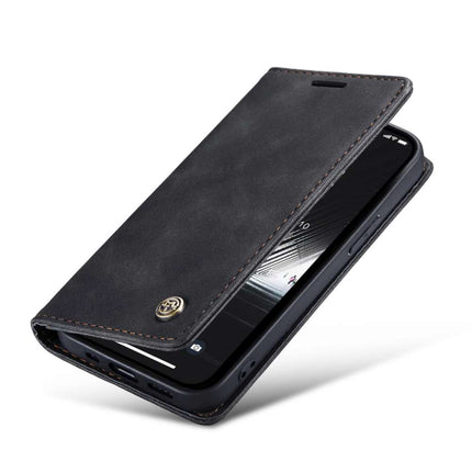 CASEME iPhone 14 Plus Retro Wallet Case - Black - Casebump