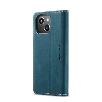 CASEME iPhone 14 Retro Wallet Case - Blue - Casebump