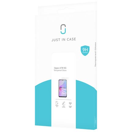 Oppo A78 5G Tempered Glass -  Screenprotector - Clear - Casebump