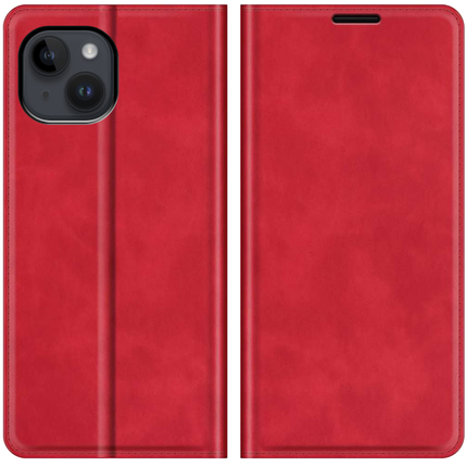 Apple iPhone 14 Plus Wallet Case Magnetic - Red - Casebump