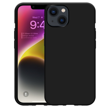 Apple iPhone 14 Plus Soft TPU Case with Strap - (Black) - Casebump