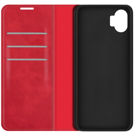 Nothing Phone (1) Wallet Case Magnetic - Red - Casebump