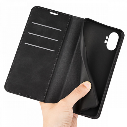 Nothing Phone (1) Wallet Case Magnetic - Black - Casebump