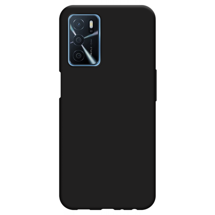 Oppo A54s Soft TPU Case with Strap - (Black) - Casebump