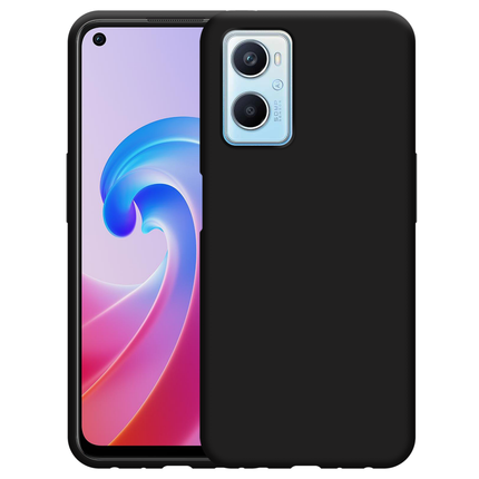 Oppo A96 Soft TPU Case with Strap - (Black) - Casebump