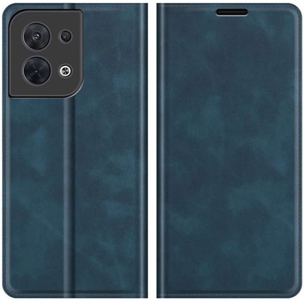 Oppo Reno8 5G Wallet Case Magnetic - Blue - Casebump