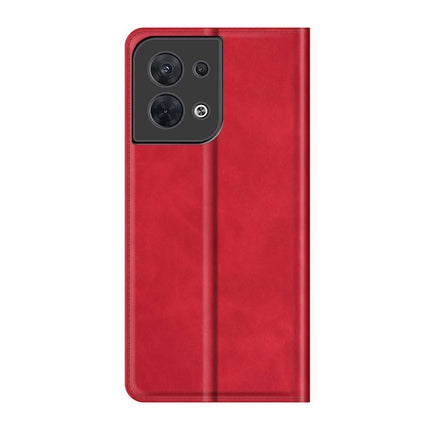 Oppo Reno8 5G Wallet Case Magnetic - Red - Casebump