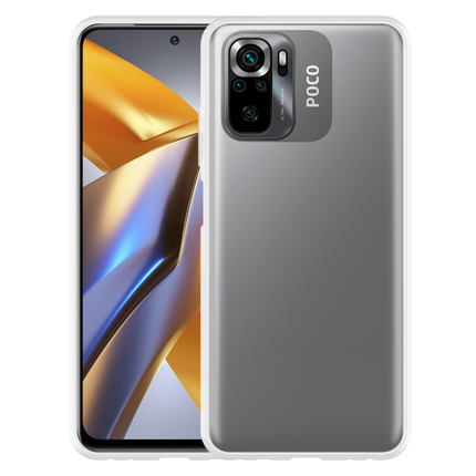 Poco M5s Soft TPU Case with Strap - (Clear) - Casebump