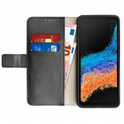 Samsung Galaxy Xcover 6 Pro Wallet Case (Black) - Casebump