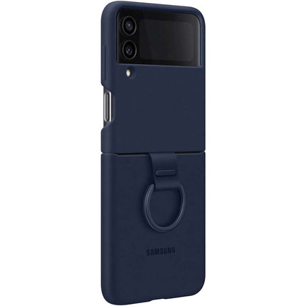 Samsung Galaxy Z Flip4 Silicone Cover With Ring (Navy) EF-PF721TN - Casebump