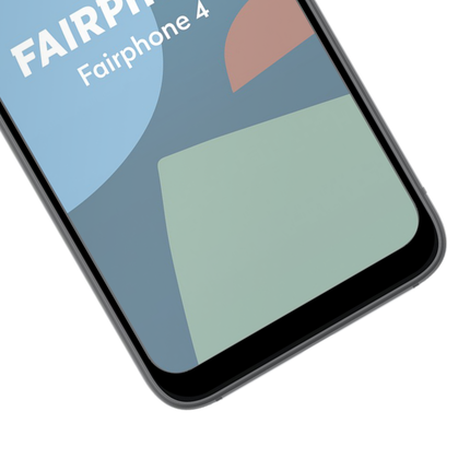 Full Cover Screenprotector Fairphone 4 Tempered Glass - black - Casebump