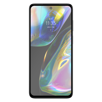 Full Cover Screenprotector Motorola Moto G82 Tempered Glass - black - Casebump