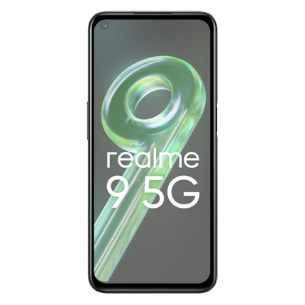 Full Cover Screenprotector Realme 9 5G Tempered Glass - black - Casebump