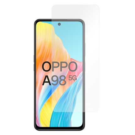 Oppo A98 5G Tempered Glass -  Screenprotector - Clear - Casebump