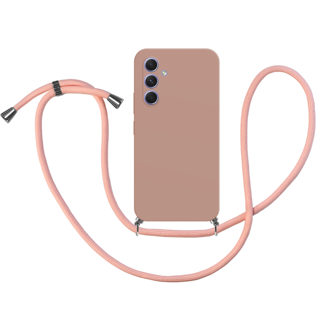 Samsung Galaxy A54 Necklace TPU Case - Light Pink - Casebump