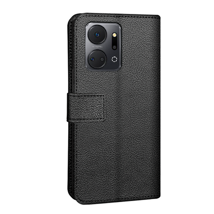 Honor X7a Classic Wallet Case - Black - Casebump