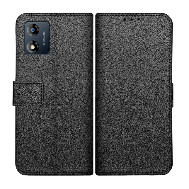 Motorola Moto E13 4G Classic Wallet Case - Black - Casebump