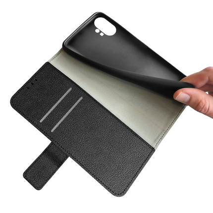 Nothing Phone (1) Classic Wallet Case - Black - Casebump