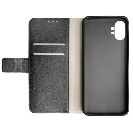 Nothing Phone (1) Classic Wallet Case - Black - Casebump