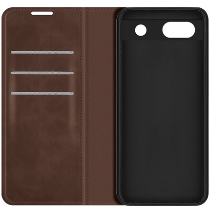 Google Pixel 7a Magnetic Wallet Case - Brown - Casebump