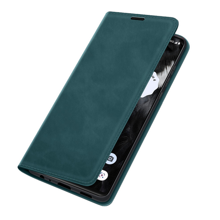 Google Pixel 7a Magnetic Wallet Case - Green - Casebump