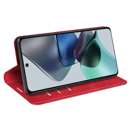 Motorola Moto G23 Magnetic Wallet Case - Red - Casebump