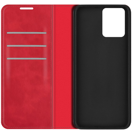 Motorola Moto G23 Magnetic Wallet Case - Red - Casebump