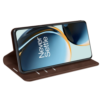 OnePlus Nord CE 3 Lite 5G Magnetic Wallet Case - Brown - Casebump